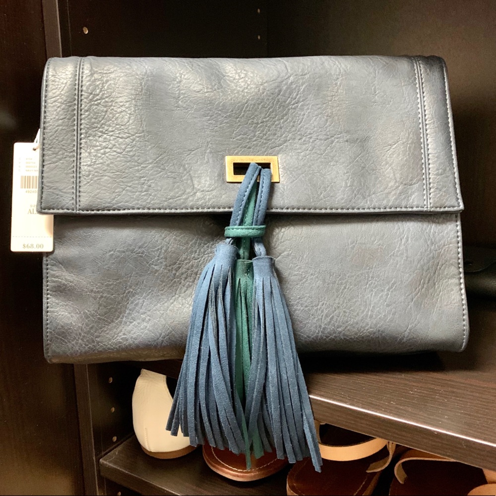 Navy Anthropologie Clutch